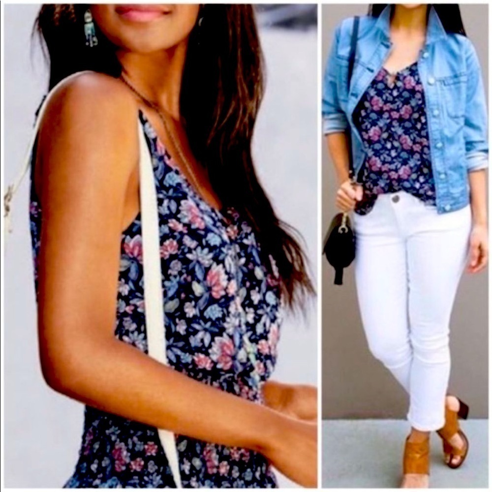 CABI Flirt Floral Tank, S